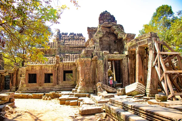 Ruïnes Van Tempel Angkor Wat Cambodja — Stockfoto