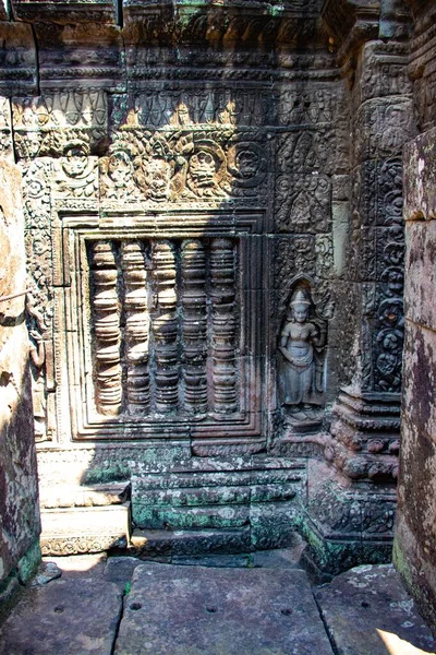 Ruïnes Van Tempel Angkor Wat Cambodja — Stockfoto