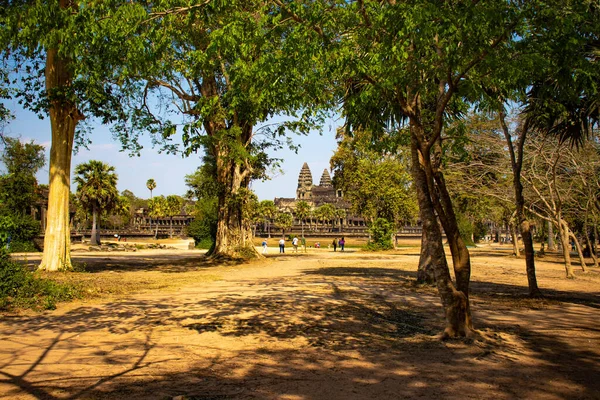 Templo Angkor Wat Durante Día Camboya — Foto de Stock