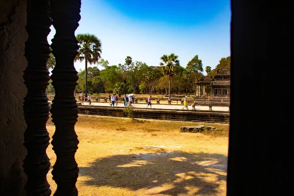 Arquitectura Asiática Angkor Wat Temple Camboya — Foto de Stock