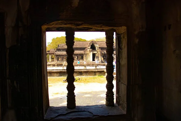 Arquitectura Asiática Angkor Wat Temple Camboya — Foto de Stock