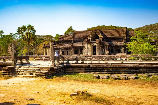 Aziatische Architectuur Angkor Wat Temple Cambodja — Stockfoto