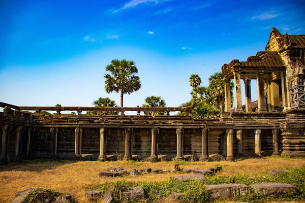 Arquitetura Asiática Angkor Wat Temple Camboja — Fotografia de Stock