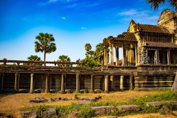 Arquitectura Asiática Angkor Wat Temple Camboya — Foto de Stock