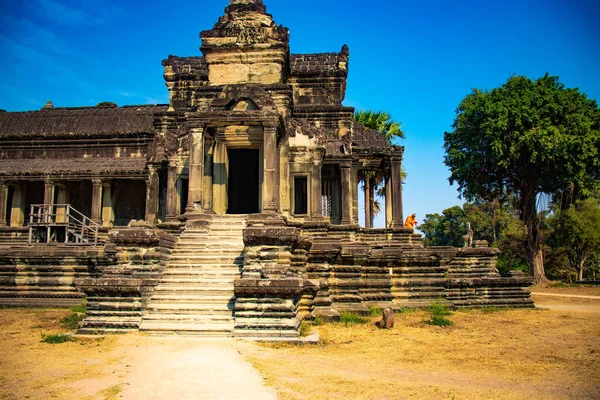 Aziatische Architectuur Angkor Wat Temple Cambodja — Stockfoto