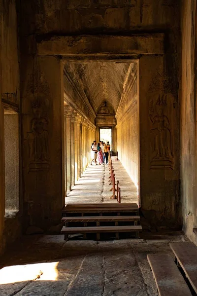 Buddhistisk Arkitektur Angkor Wat Temple Kambodja — Stockfoto