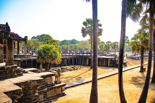 Βουδιστική Αρχιτεκτονική Στο Angkor Wat Temple Καμπότζη — Φωτογραφία Αρχείου