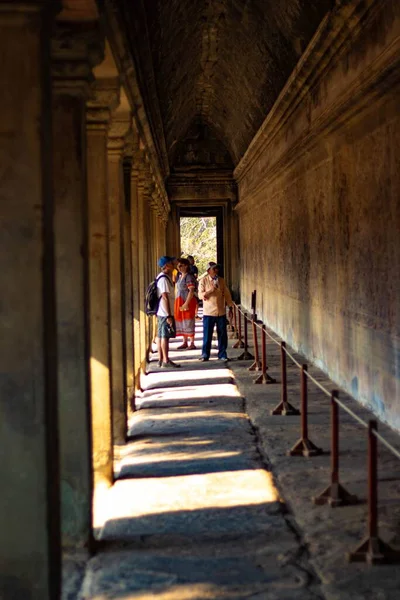 Buddhistisk Arkitektur Angkor Wat Temple Kambodja — Stockfoto