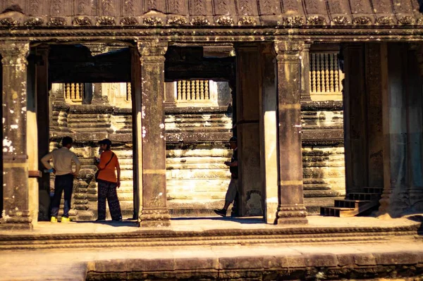Boeddhistische Architectuur Angkor Wat Temple Cambodja — Stockfoto