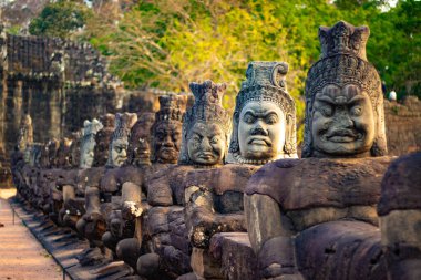Kamboçya 'daki Angkor Thom Tapınağı 