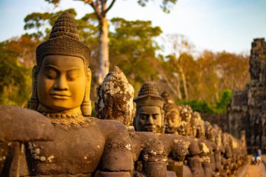 Kamboçya 'daki Angkor Thom Tapınağı 