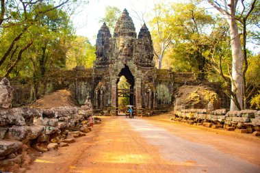 Kamboçya 'daki Angkor Thom Tapınağı 