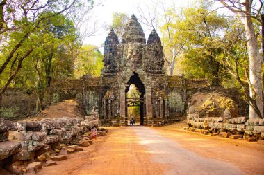 Kamboçya 'daki Angkor Thom Tapınağı 