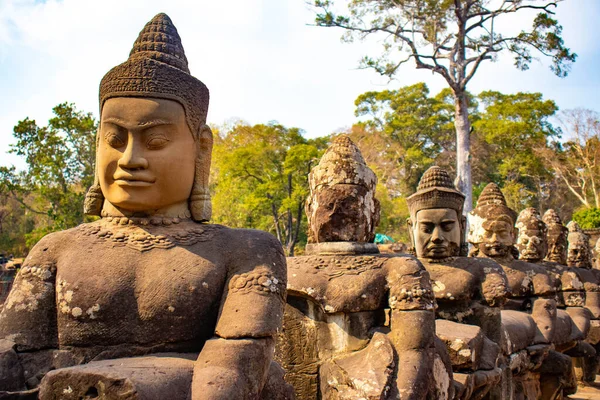 Αγάλματα Από Πέτρα Καμπότζη — Φωτογραφία Αρχείου