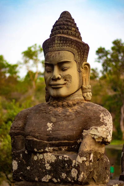 Estátuas Feitas Pedra Camboja — Fotografia de Stock