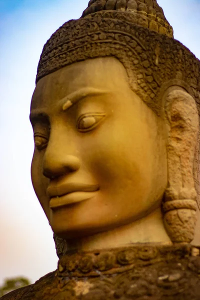 Statues Pierre Cambodge — Photo