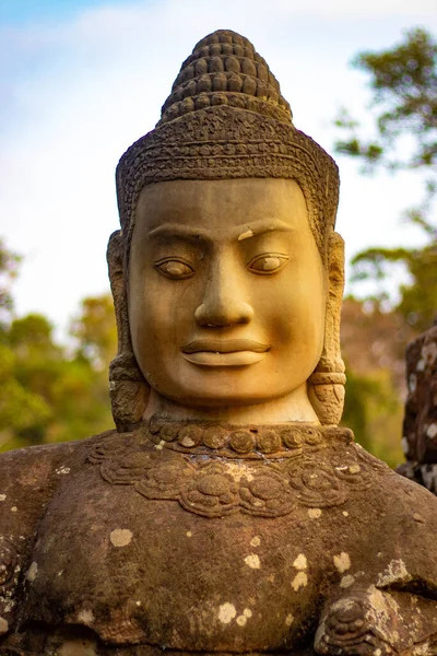 Estátuas Feitas Pedra Camboja — Fotografia de Stock