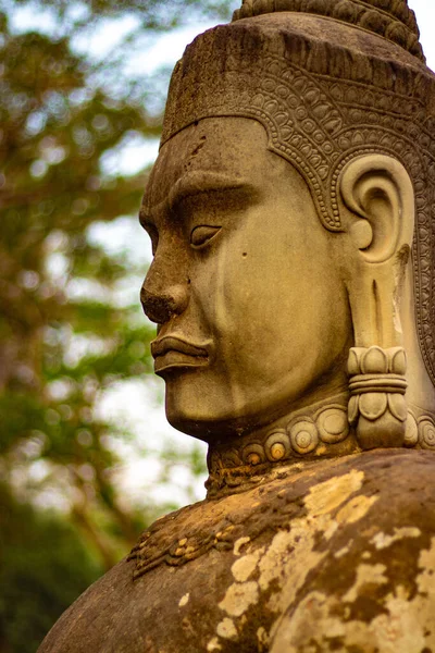 Statue Pietra Cambogia — Foto Stock