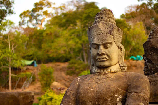 Statuen Aus Stein Kambodscha — Stockfoto