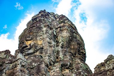 Bayon Tapınağı 'ndaki taş süslemeler ve anıtlar, Kamboçya 