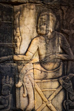 Bayon Tapınağı 'ndaki taş süslemeler ve anıtlar, Kamboçya 