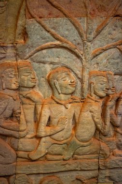 Bayon Tapınağı 'ndaki taş süslemeler ve anıtlar, Kamboçya 