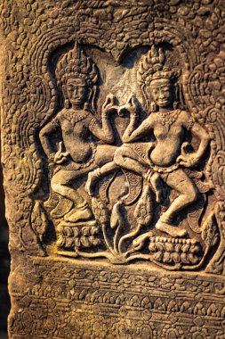 Bayon Tapınağı 'ndaki taş süslemeler ve anıtlar, Kamboçya 