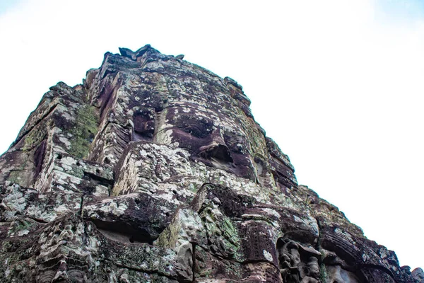 Steindekorationen Und Denkmäler Bayon Tempel Kambodscha — Stockfoto