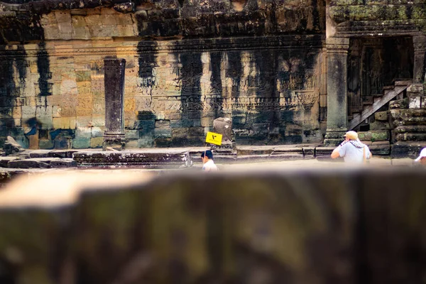 Boeddhistische Aziatische Bayon Tempel Cambodja — Stockfoto