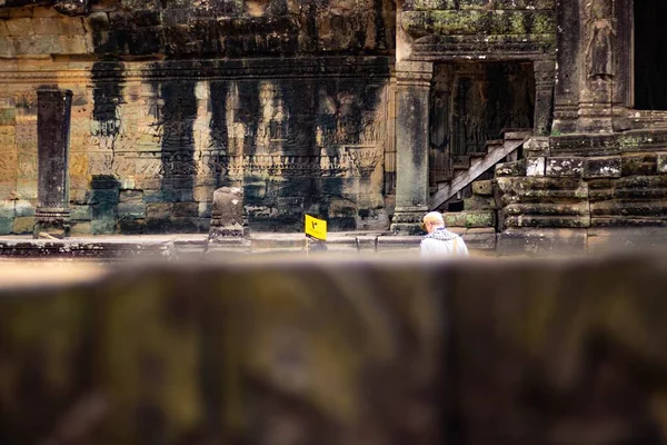 Boeddhistische Aziatische Bayon Tempel Cambodja — Stockfoto