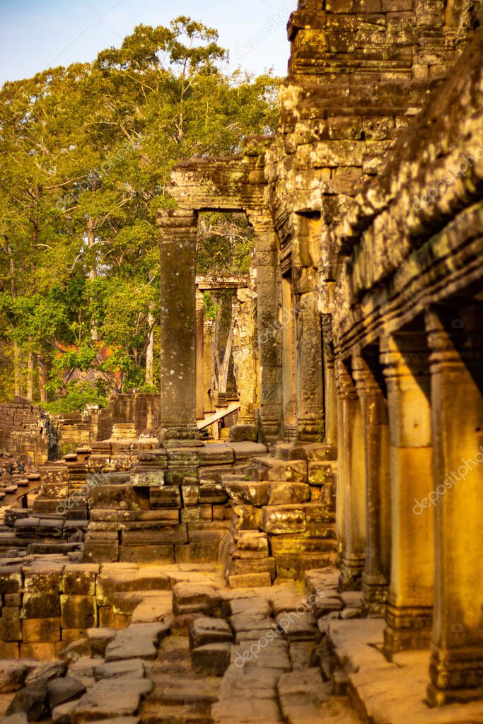 Ancient temple in Siem Reap, Cambodia 
