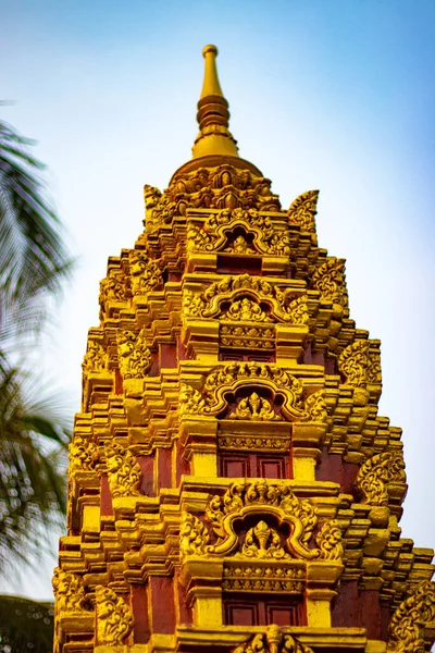Close Image Bayon Temple Cambodia — Stock Photo, Image