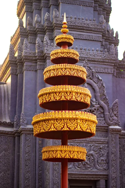 Imagem Perto Bayon Temple Camboja — Fotografia de Stock