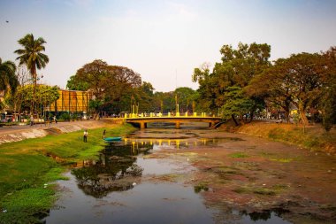 Siem Reap şehri sahnesi, Kamboçya 