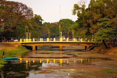 Siem Reap şehri sahnesi, Kamboçya 