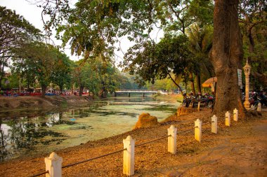 Siem Reap şehri sahnesi, Kamboçya 