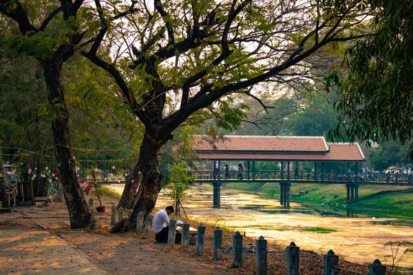 Siem Reap Escena Ciudad Camboya — Foto de Stock