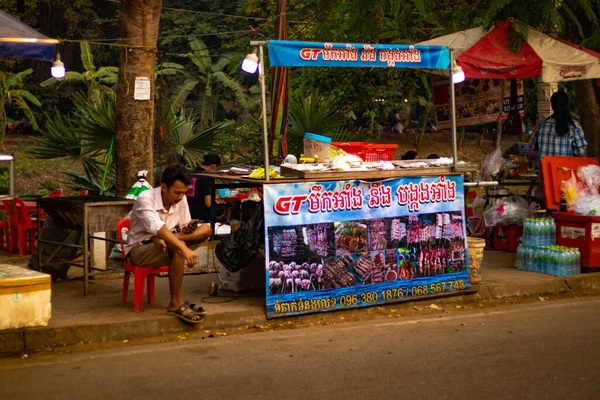 Siem Reap Scena Della Città Cambogia — Foto Stock