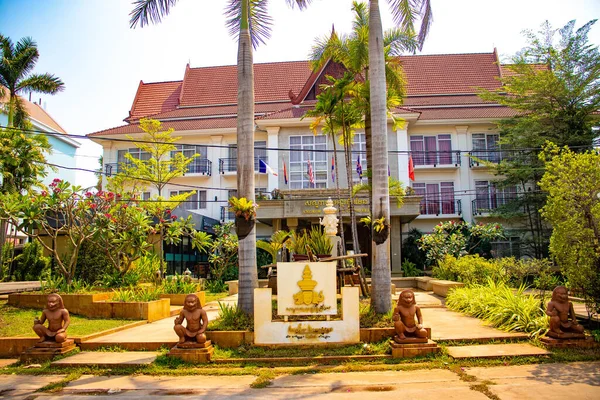 Escena Urbana Ciudad Siem Reap Camboya — Foto de Stock