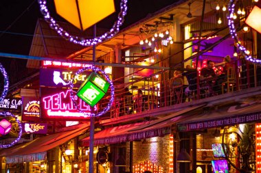 Siem Reap 'teki Pub Caddesi, Kamboçya 