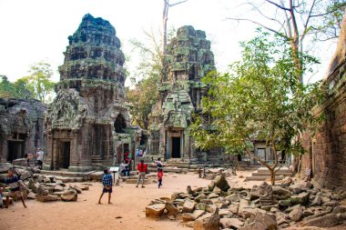 Ta Phrom Tapınağının antik kalıntıları, Kamboçya 