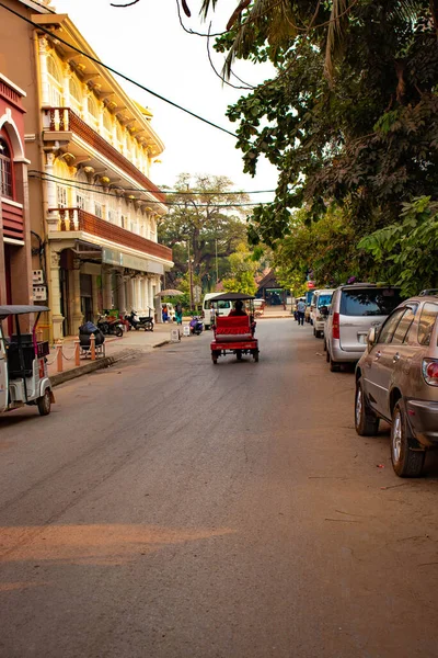 柬埔寨暹粒的Pub街 — 图库照片