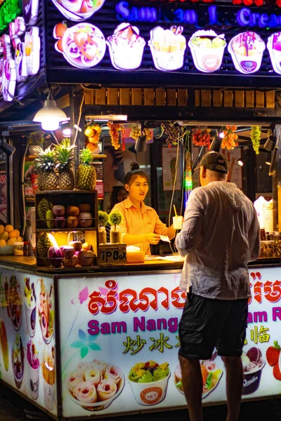 Calle Del Pub Siem Reap Camboya —  Fotos de Stock