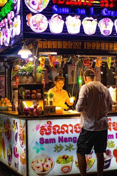 Pub Street Siem Reap Kambodża — Zdjęcie stockowe