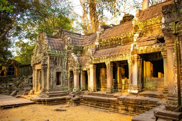 Oude Ruïnes Van Phrom Tempel Cambodja — Stockfoto