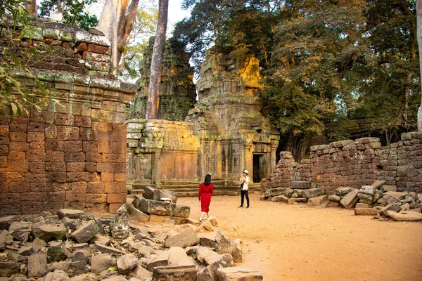 Antiguas Ruinas Del Templo Phrom Camboya —  Fotos de Stock