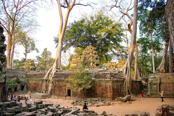 Forntida Ruiner Phrom Temple Kambodja — Stockfoto