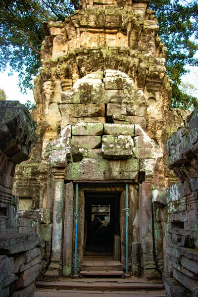 柬埔寨Ta Phrom寺遗址 — 图库照片