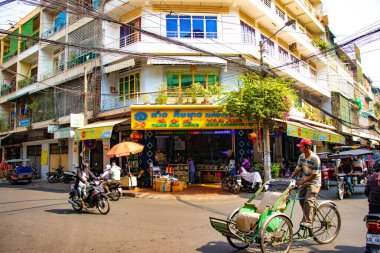 Phnom Penh, Kamboçya 'nın şehir manzarası 