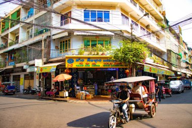 Phnom Penh, Kamboçya 'nın şehir manzarası 